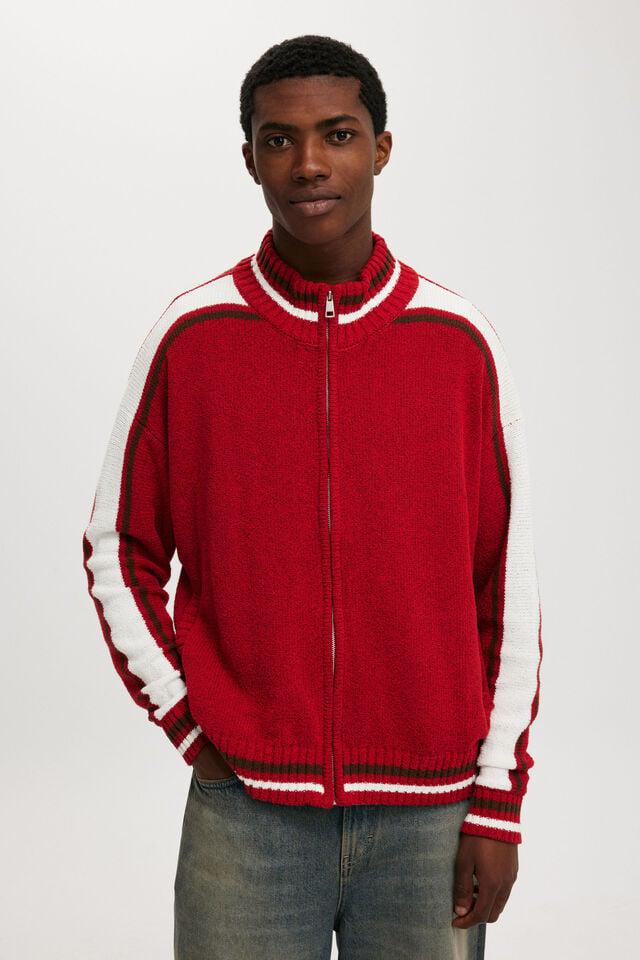 cotton on Knitted Bomber scarlet red