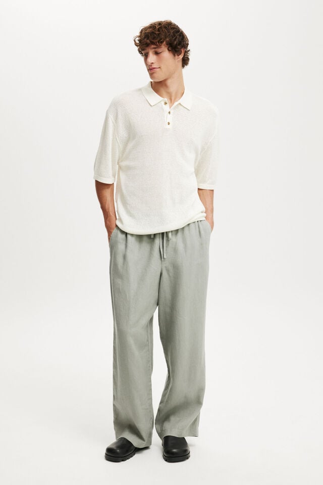 Cotton On Knitted Polo Off White