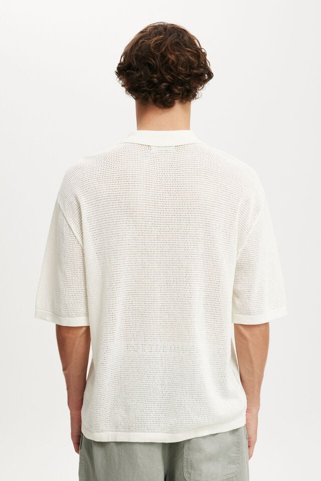 Cotton On Knitted Polo Off White