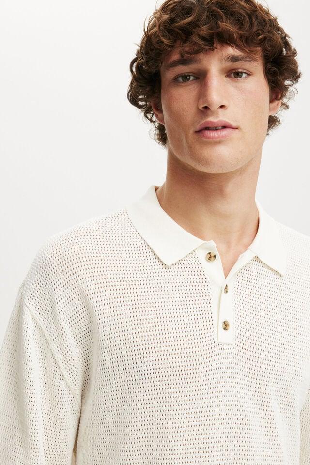 Cotton On Knitted Polo Off White