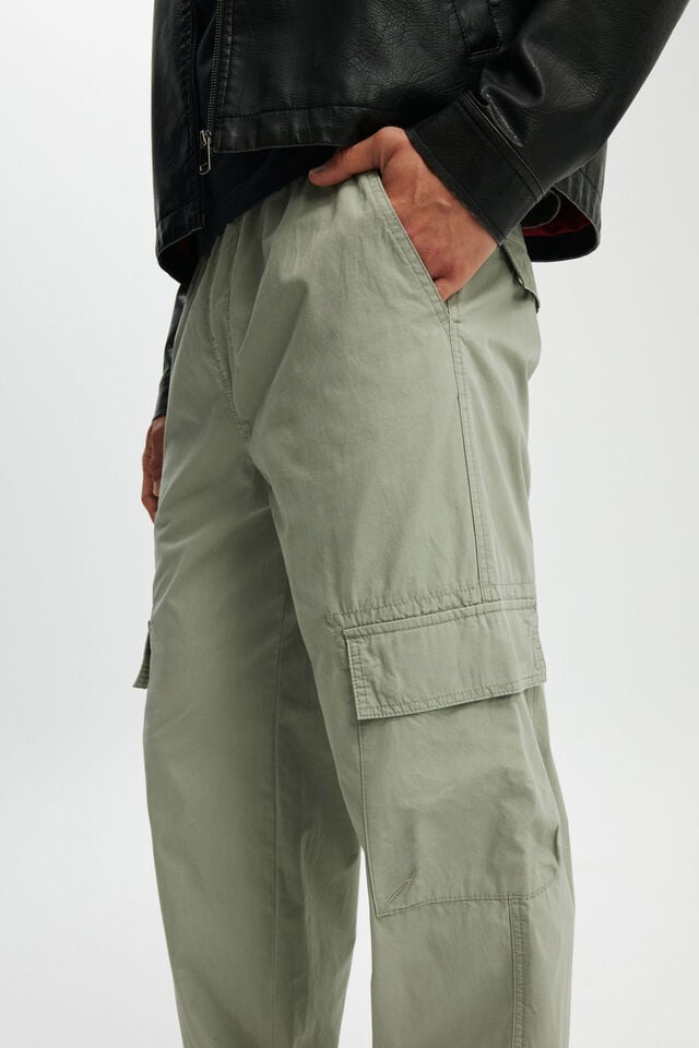 Cotton On Knox Baggy Cargo Pant Soft Green