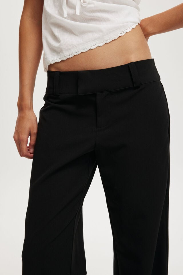 Cotton On Lola Low Rise Suiting Pant Black