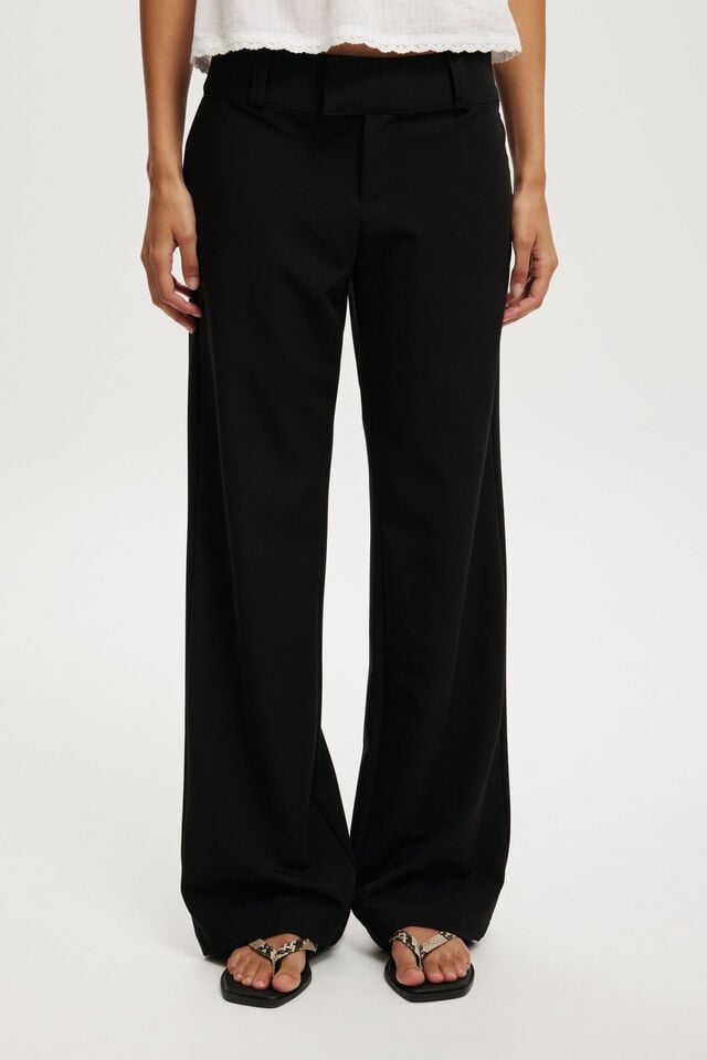 Cotton On Lola Low Rise Suiting Pant Black