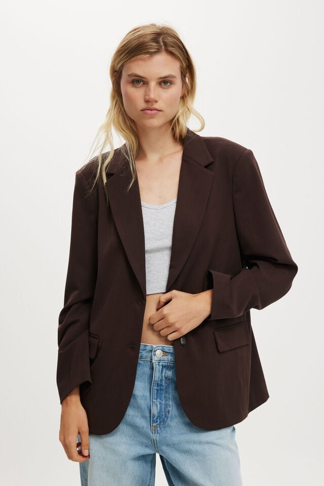 cotton on Lolita Blazer dark oak