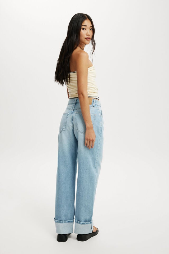 Cotton On Loose Cuff Jean Air Blue