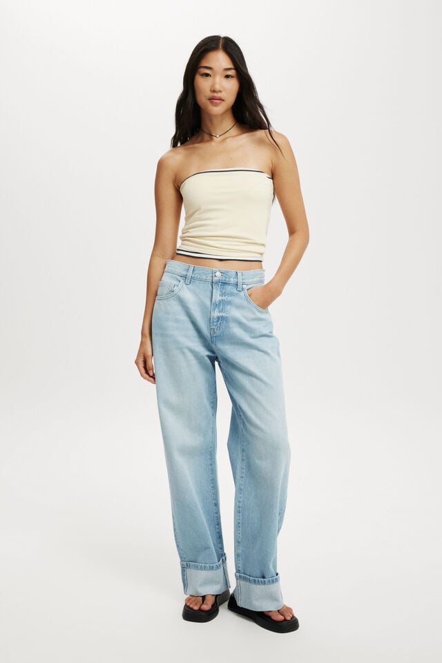 cotton on Loose Cuff Jean air blue
