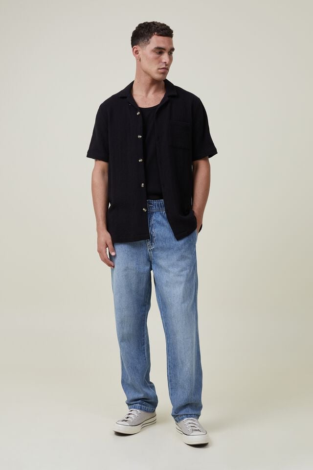 Cotton On Loose Fit Rib Tank Black