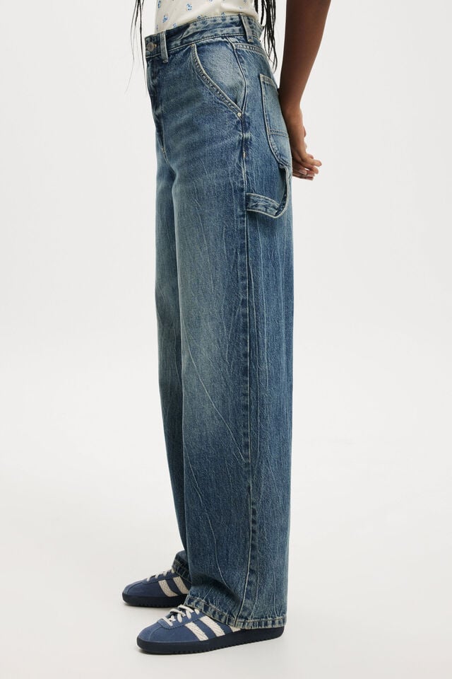 Cotton On Loose Straight Jean Blue Dusk/carpenter
