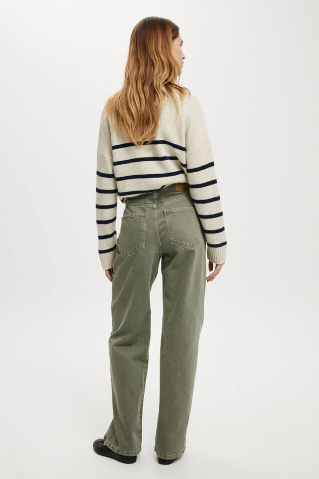 Cotton On Loose Straight Jean Smokey Green