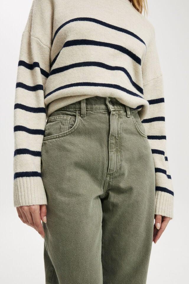 Cotton On Loose Straight Jean Smokey Green