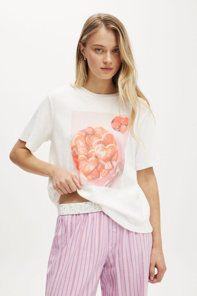 cotton on Lounge Graphic Tee brunch club pancakes