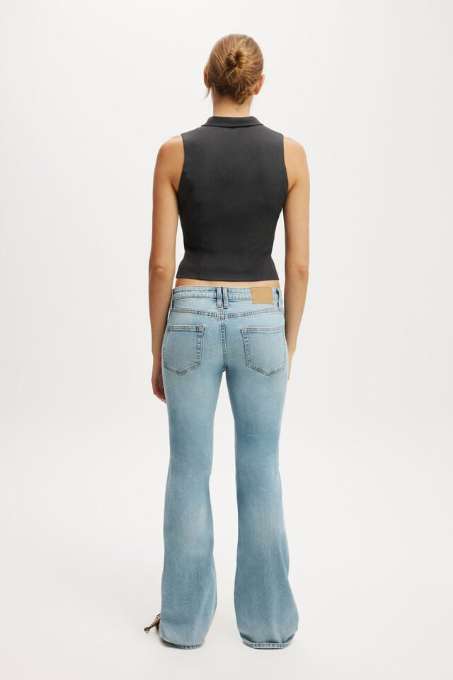Cotton On Low Rise Bootcut Jean Rush Blue