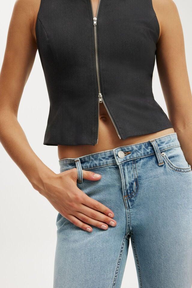 Cotton On Low Rise Bootcut Jean Rush Blue