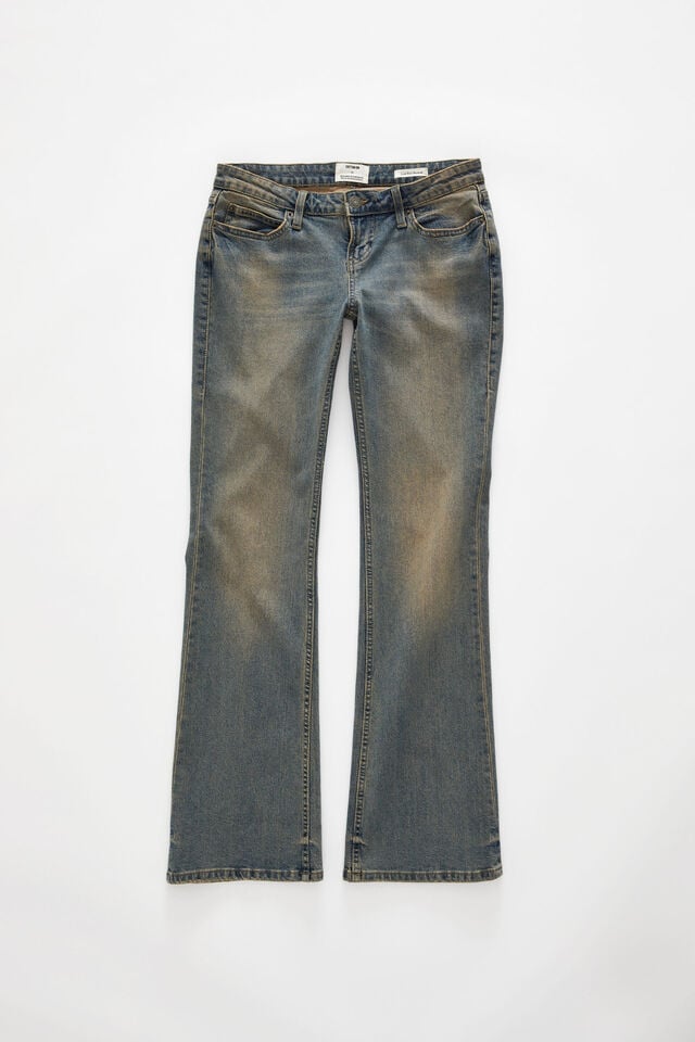 Cotton On Low Rise Bootcut Jean Rusty Blue