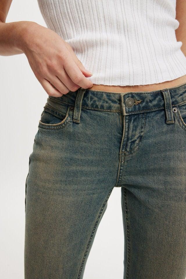 Cotton On Low Rise Bootcut Jean Sandstorm Blue