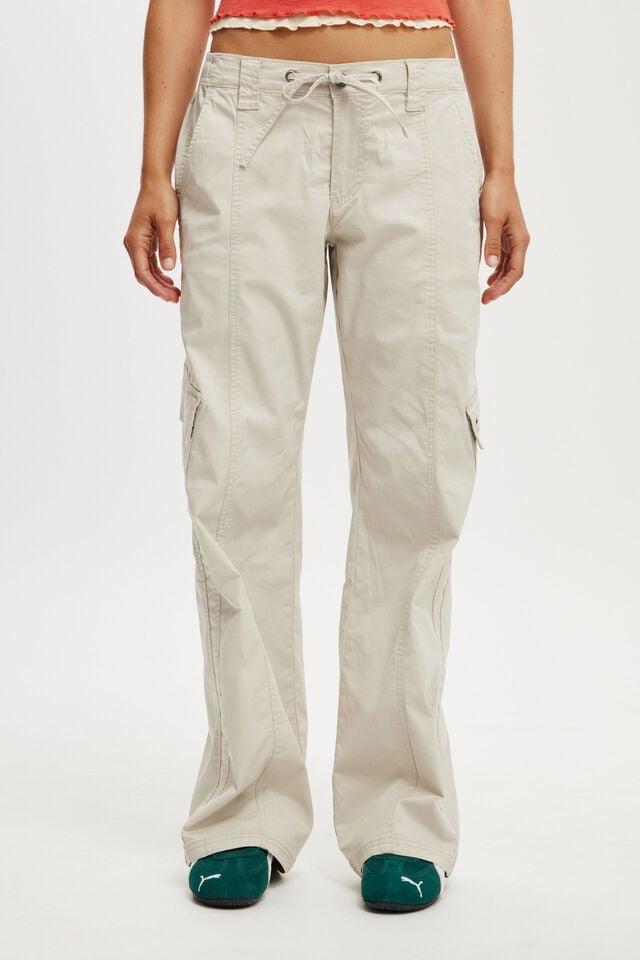 Cotton On Low Rise Cargo Pant Taupe