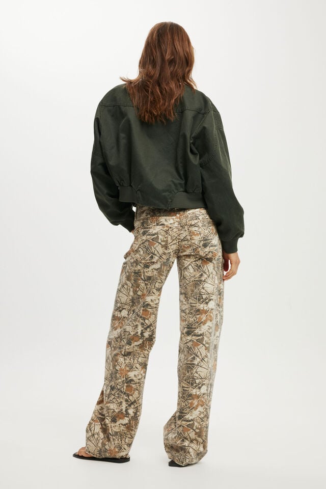 Cotton On Low Rise Straight Jean Camo