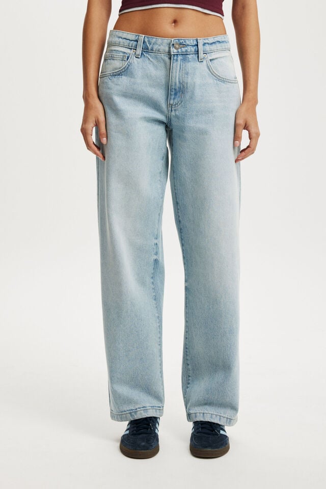Cotton On Low Rise Straight Jean Malibu Blue