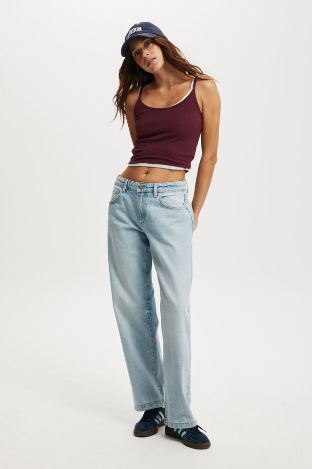 cotton on Low Rise Straight Jean malibu blue