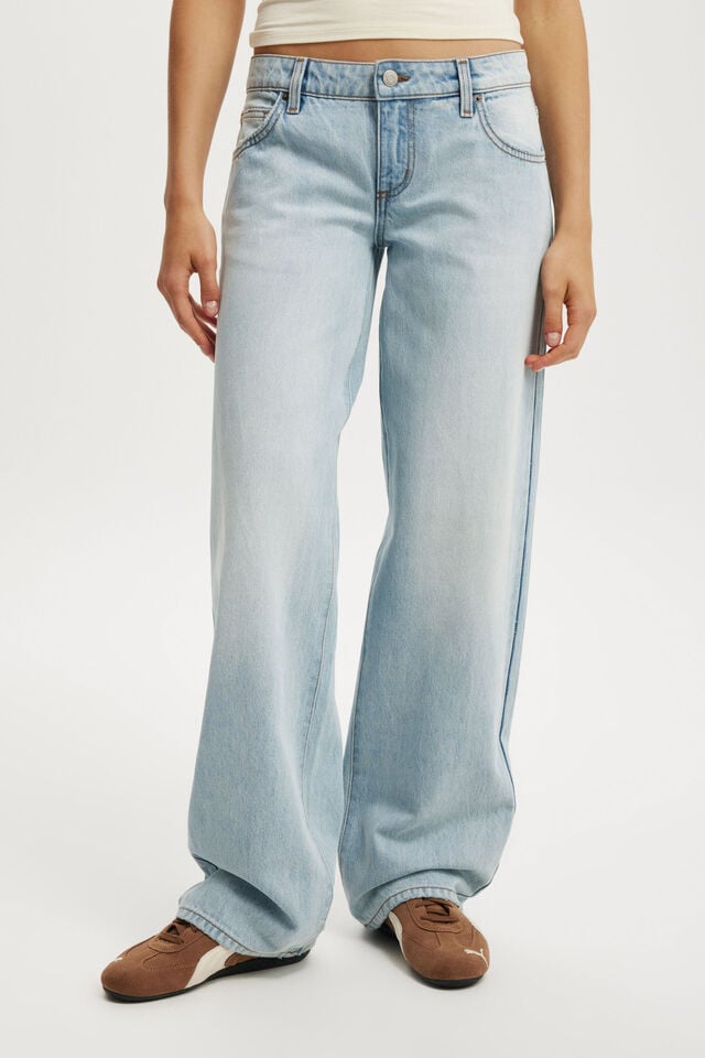 Cotton On Low Rise Straight Jean Notion Blue