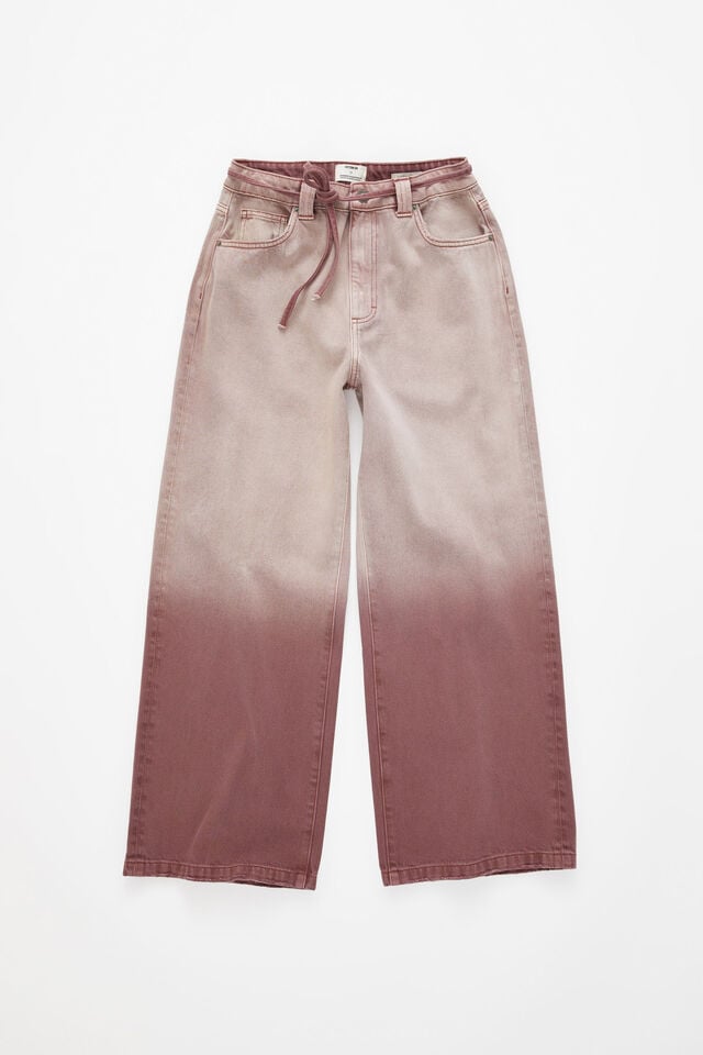 Cotton On Low Super Baggy Jean Berry Ombre