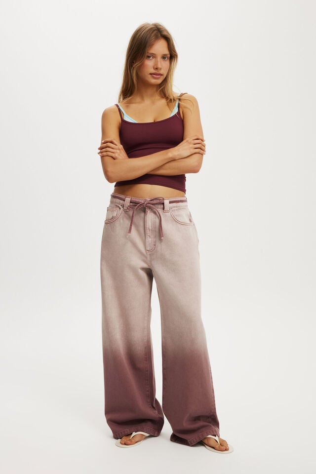 cotton on Low Super Baggy Jean berry ombre