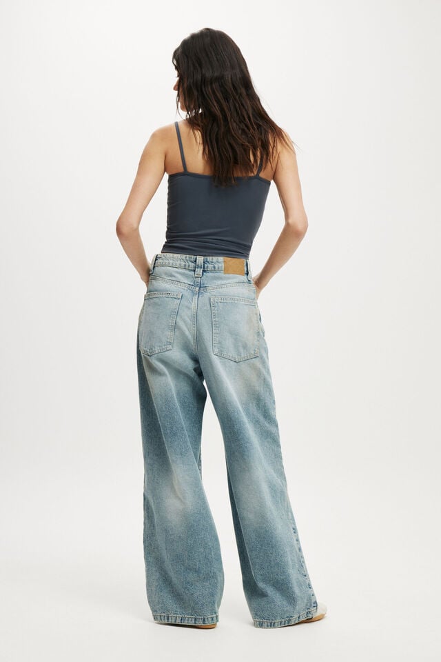 Cotton On Low Super Baggy Jean Dusty Blue