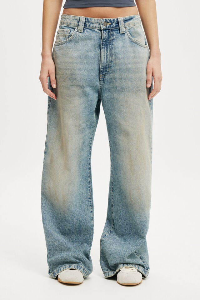 Cotton On Low Super Baggy Jean Dusty Blue