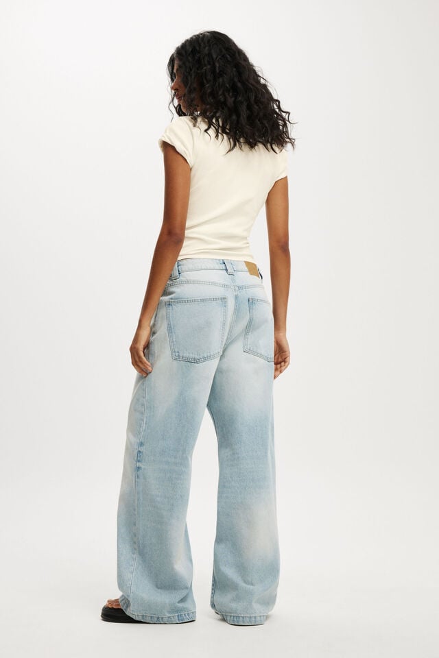 Cotton On Low Super Baggy Jean Malibu Blue