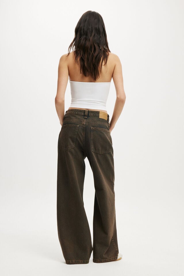 Cotton On Low Super Baggy Jean Shadow Brown