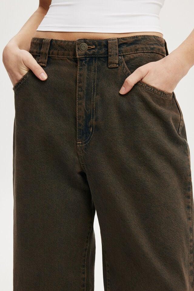 Cotton On Low Super Baggy Jean Shadow Brown