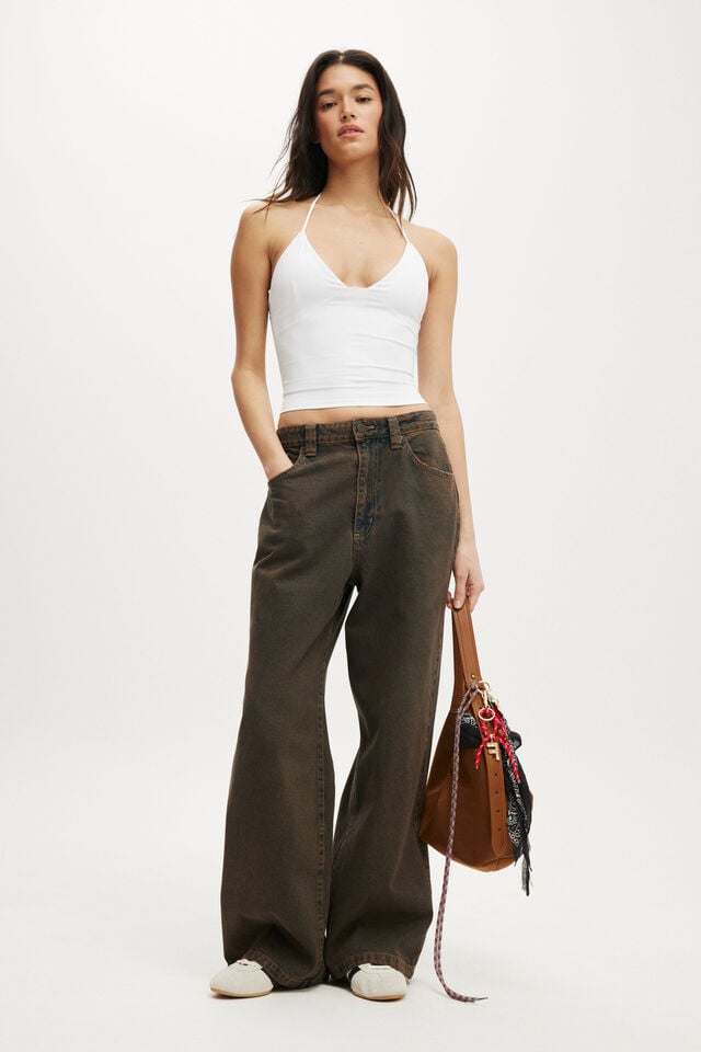 cotton on Low Super Baggy Jean shadow brown
