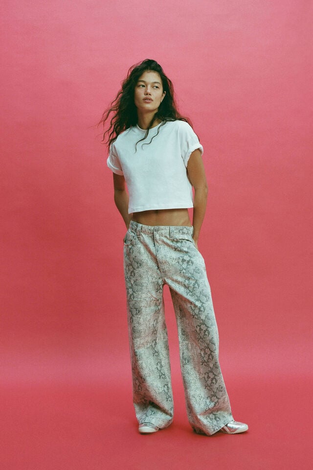 cotton on Low Super Baggy Jean snake