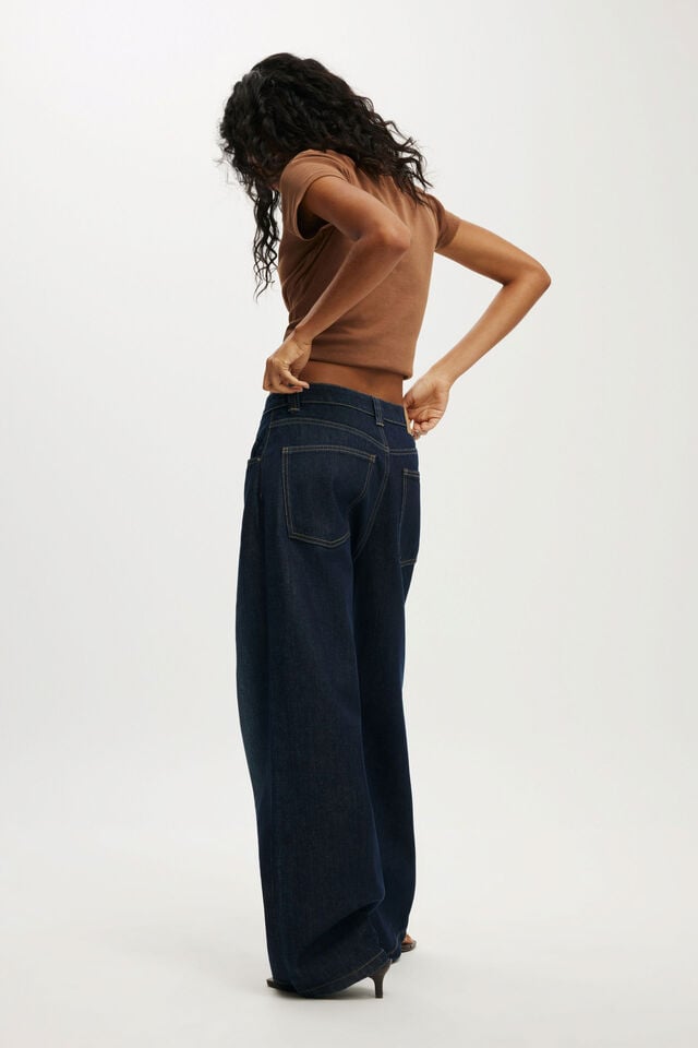 Cotton On Low Super Baggy Jean Star Blue