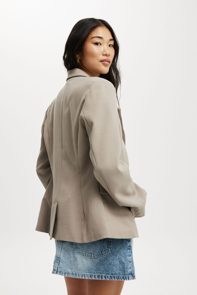 Cotton On Luis Blazer Taupe Marle