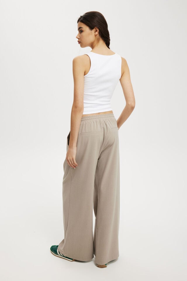 Cotton On Luis Pull On Suiting Pant Taupe Marle