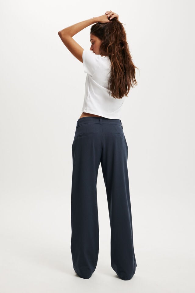 Cotton On Luis Suiting Pant Ink Navy