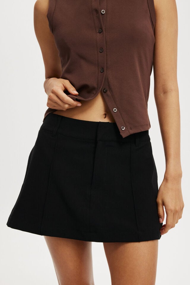 Cotton On Luis Suiting Skirt Black