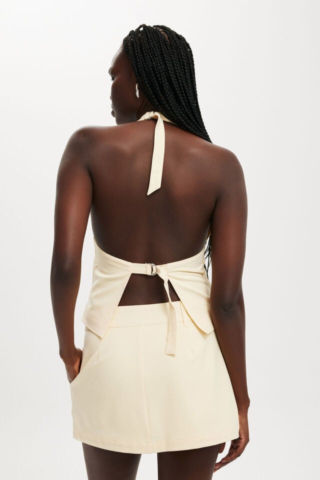 Cotton On Luis Suiting Skirt Buttermilk Yellow