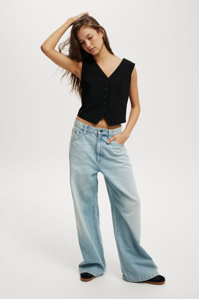 Cotton On Luis Suiting Vest Black