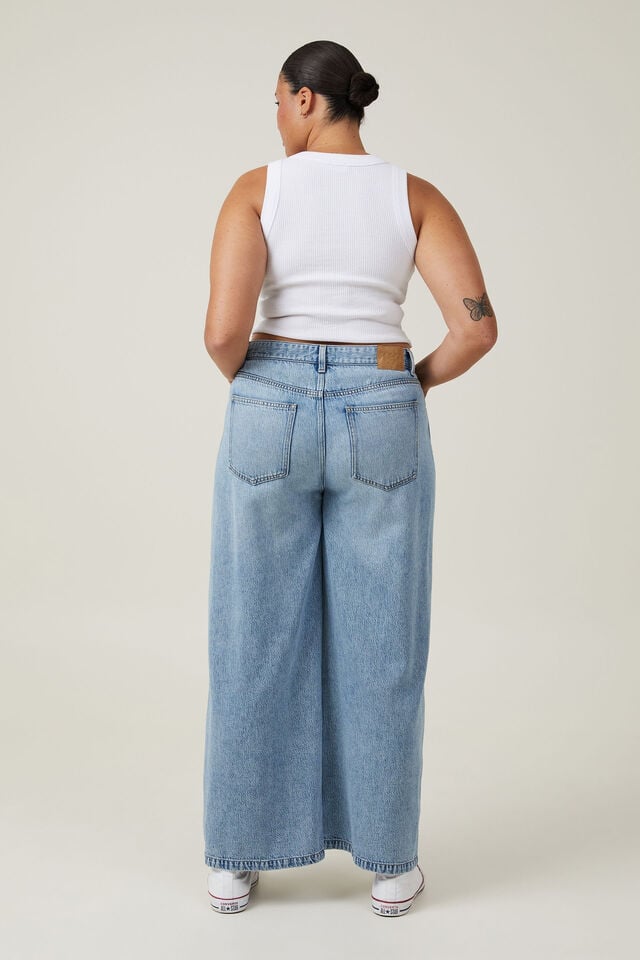 Cotton On Lyocell Super Wide Jean Coast Blue