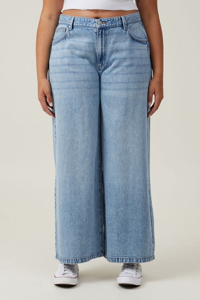 Cotton On Lyocell Super Wide Jean Coast Blue