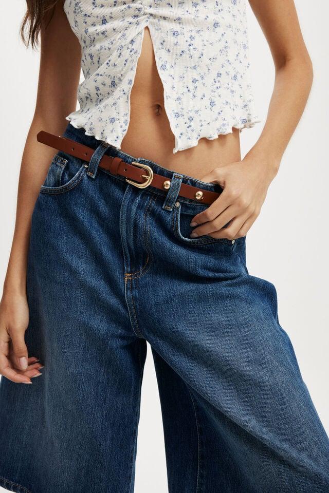 Cotton On Lyocell Wide Denim Jort Grotto Blue