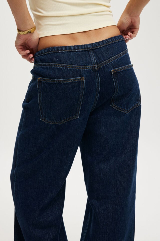 Cotton On Lyocell Wide Pant Blue Rinse