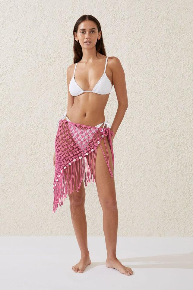 cotton on Macrame Beach Sarong strawberry moon