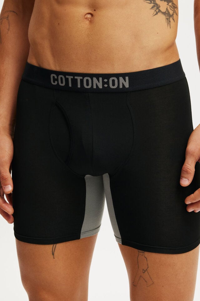 Cotton On Mens Sport Trunk Black