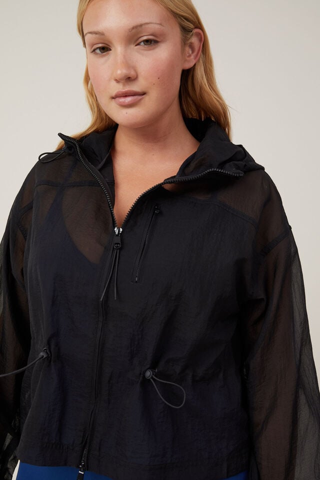 Cotton On Mesh Anorak Black