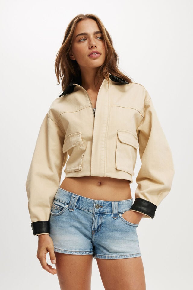 cotton on Micro Low Denim Short rush blue