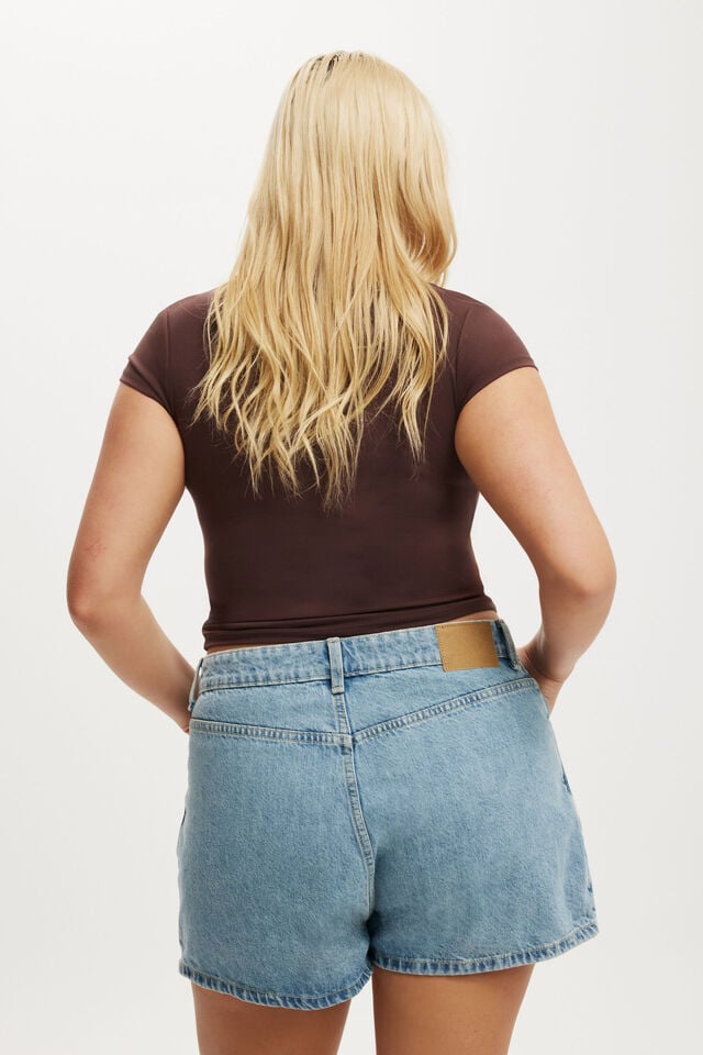 Cotton On Mini Denim Skort Angel Blue