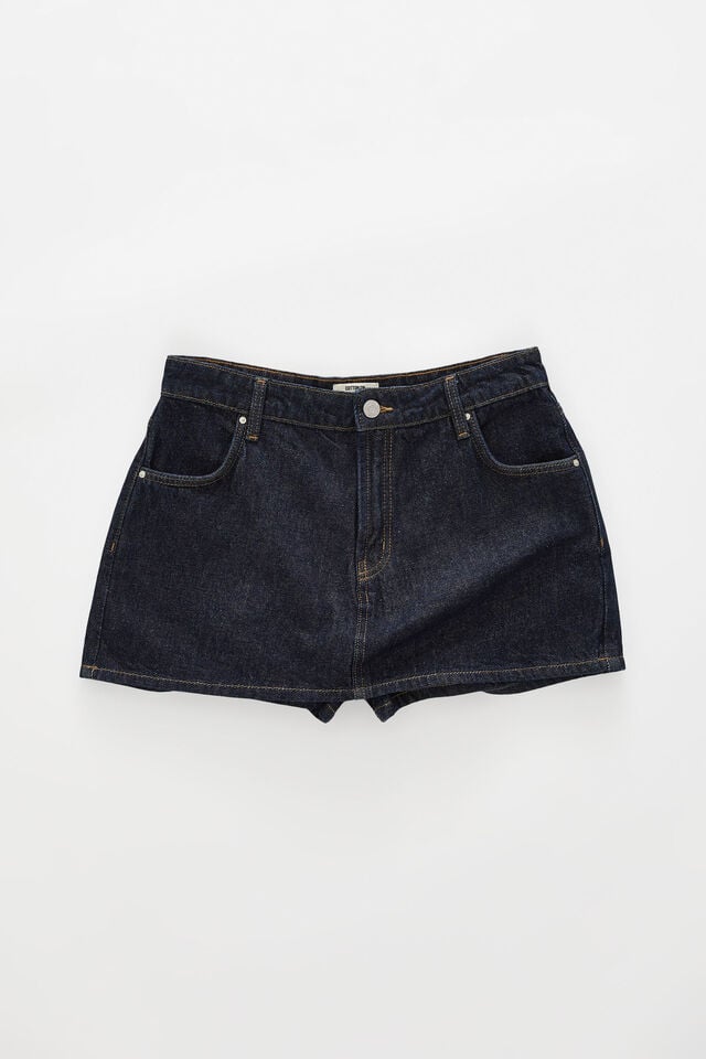 Cotton On Mini Denim Skort Shutter Blue